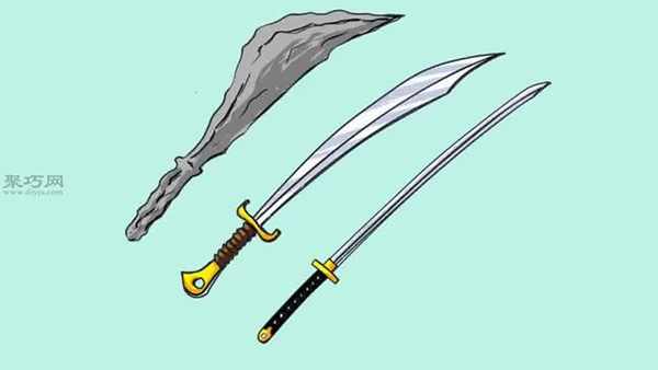 簡筆畫寶劍的畫法 教你如何快速畫一把劍