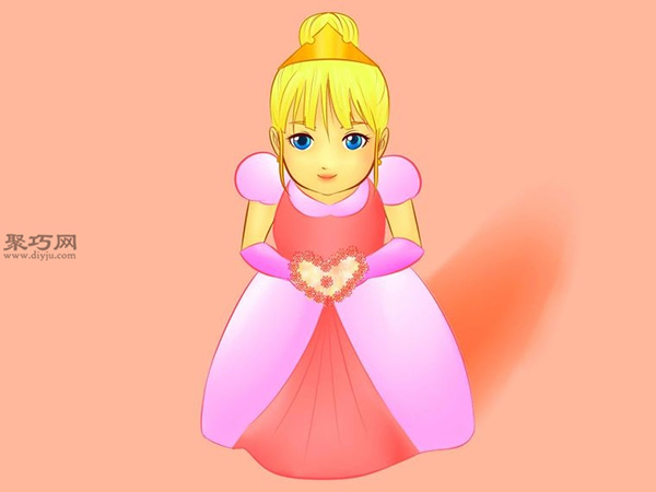 簡筆畫小公主的畫法 教你怎么畫美麗的小公主