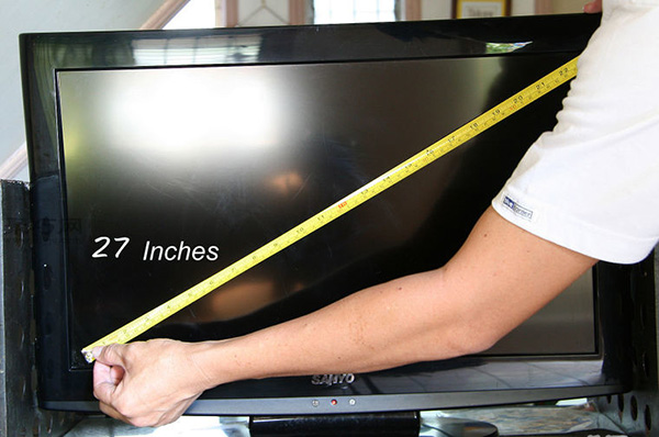 电视机尺寸的测量方法 电视机尺寸怎么算 - 聚