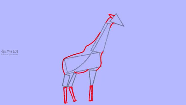 长颈鹿简笔画教程 教你两分钟学会画长颈鹿