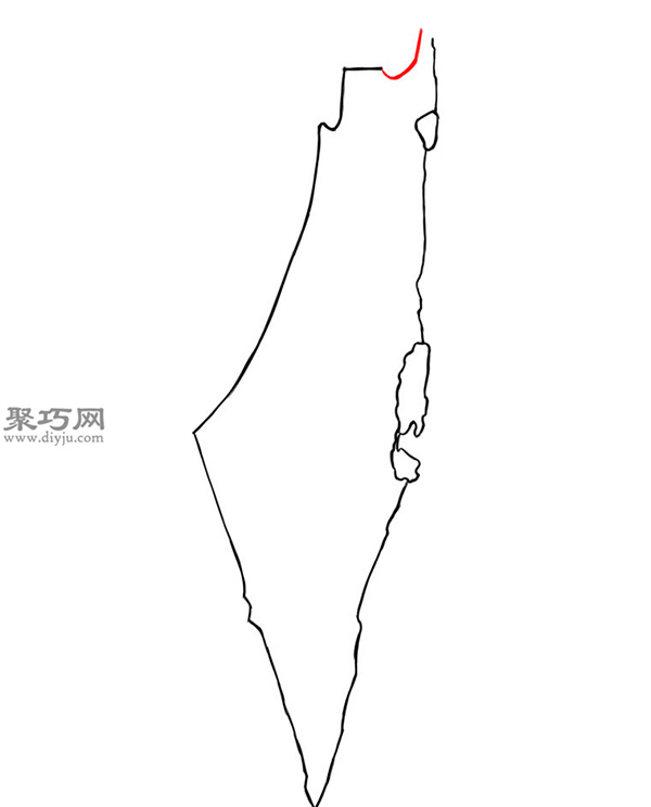 自制精美地图之手绘以色列地图方法技巧 8