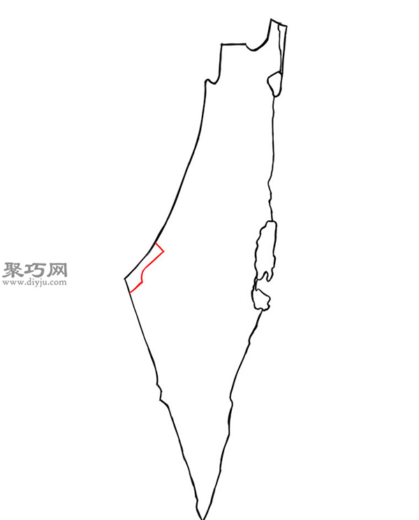 自制精美地图之手绘以色列地图方法技巧 10