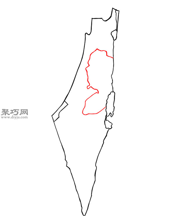 自制精美地图之手绘以色列地图方法技巧 11