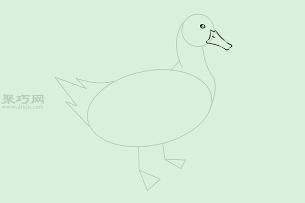 简笔画小鸭子的步骤图解 12
