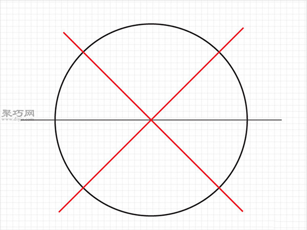 用尺子和圆形物体画六边形的画法 11