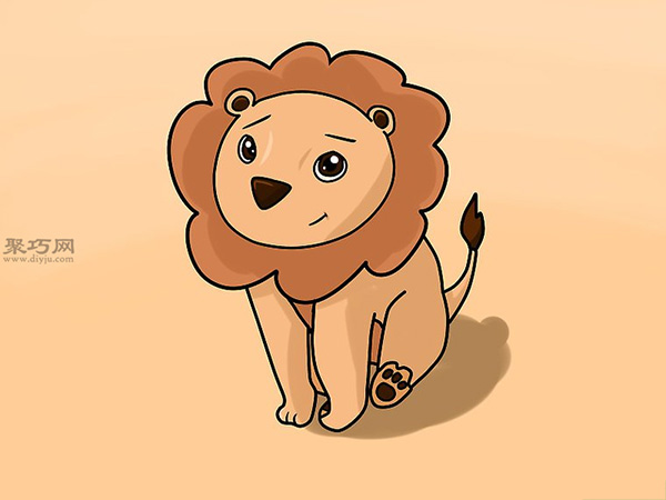 畫畫卡通獅子的步驟 教你畫獅子畫法