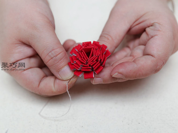 手工DIY牡丹毡花方法 一起学毡花怎么做