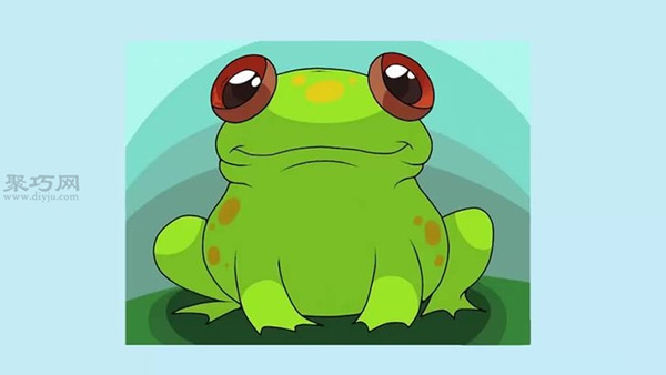 卡通青蛙的画法教程 一起学画青蛙步骤