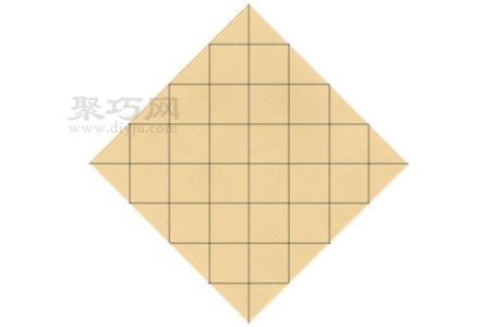 折紙基礎折法：斜8x8方格