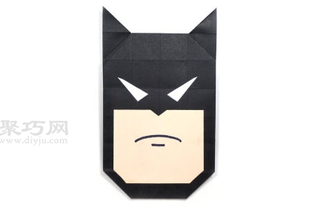 折紙蝙蝠俠的臉圖解教程