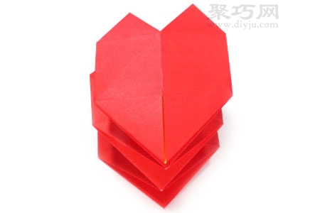 爱心弹簧的折法 用一张纸折纸心形弹簧