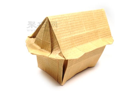 折紙立體小房子教程圖解