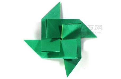 螺旋風車折紙折法步驟