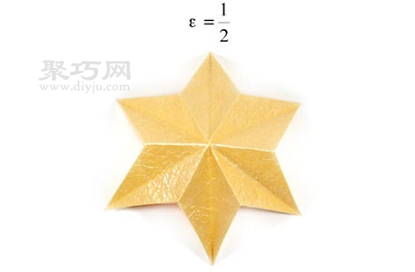 手工折纸六角立体星星简单图解