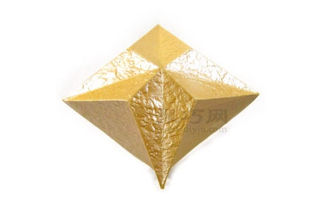 手工折紙3D四角星教程圖解