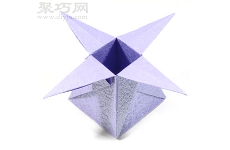 手工折紙四角星盒子簡單圖解