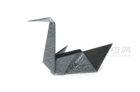 立體天鵝折紙簡單折法