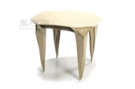 手工折紙四角桌子簡單折法