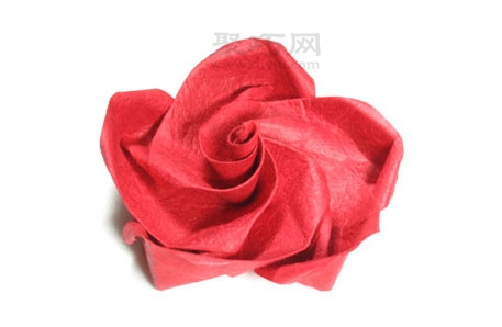 玫瑰怎么折最简单？来学这个五瓣玫瑰花折纸
