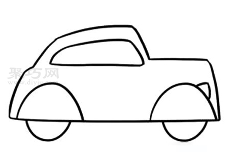 复古小汽车简笔画怎么画 来学复古小汽车简笔画画法