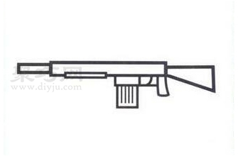 95式自動步槍簡筆畫怎么畫好看又簡單