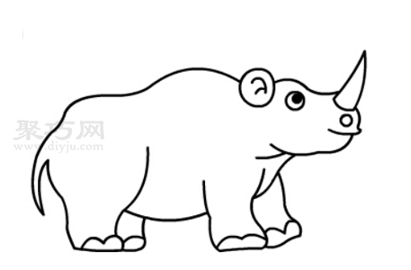 犀牛如何畫 犀牛簡筆畫畫法