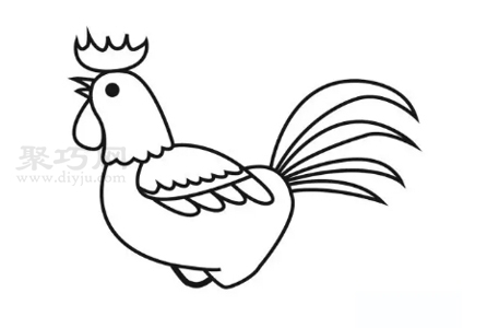 大公雞如何畫好看又簡單 來看大公雞簡筆畫畫法