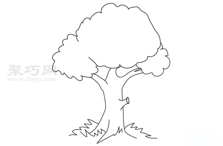 大樹怎么畫才好看 大樹簡筆畫教程