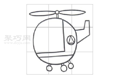 直升機畫法教程 一起來學直升機簡筆畫