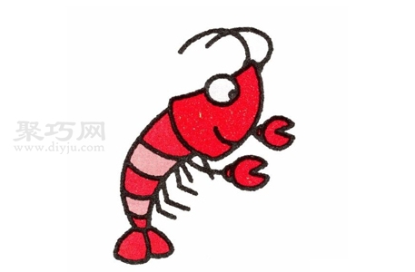 怎么画龙虾最简单 龙虾简笔画画法