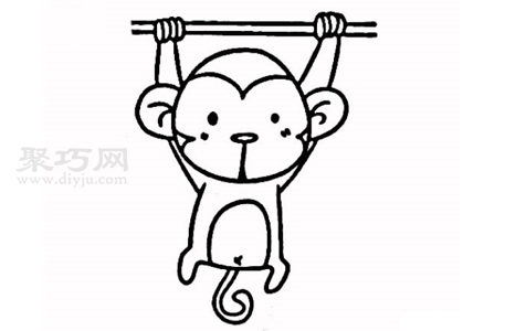 如何畫猴子簡單又漂亮 一步一步教你畫猴子簡筆畫