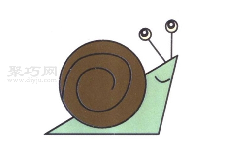 蜗牛怎么画简单又漂亮 来看蜗牛简笔画画法