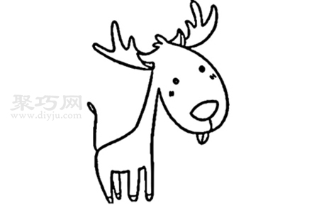 馴鹿如何畫簡單又漂亮 馴鹿簡筆畫教程