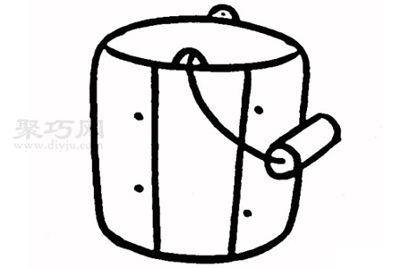 水桶怎么畫 來看水桶簡筆畫畫法