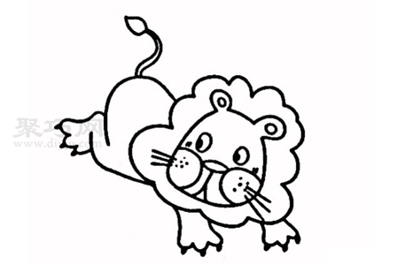怎么画狮子简单又漂亮 狮子简笔画教程