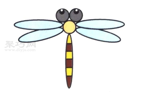 7步画蜻蜓画法 来学蜻蜓简笔画