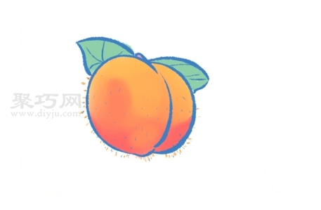 如何畫黃桃才好看 來看黃桃簡筆畫步驟