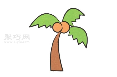 椰子樹簡筆畫怎么畫 椰子樹簡筆畫教程