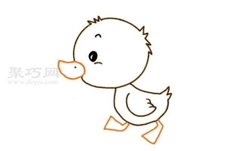 如何畫可愛的小鴨子 可愛的小鴨子簡筆畫步驟