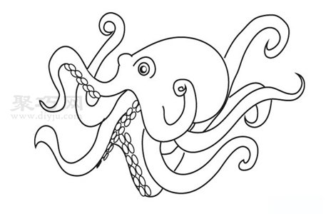 如何畫章魚最簡單 章魚簡筆畫教程