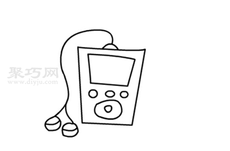 兒童畫MP3播放器畫法