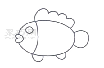 四步怎么畫熱帶魚 熱帶魚簡筆畫畫法