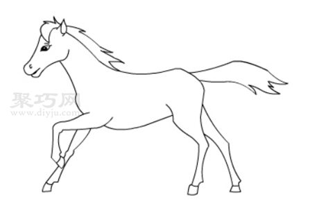 馬怎么畫簡單又漂亮 來看馬簡筆畫畫法