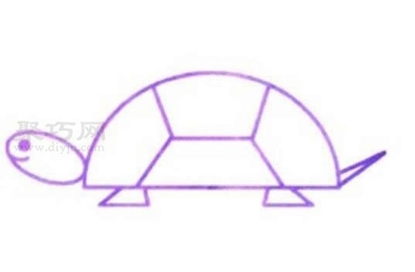 如何画乌龟才好看 来看乌龟简笔画步骤