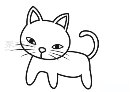怎么画小花猫最简单 小花猫简笔画步骤