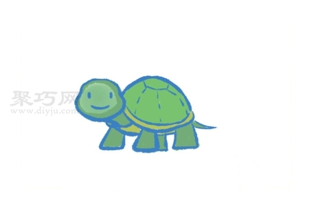 如何画乌龟 一步一步教你乌龟简笔画画法