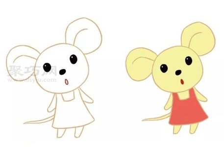 老鼠如何画简单又漂亮 老鼠简笔画步骤