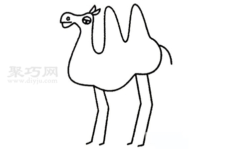 三步画骆驼简单画法