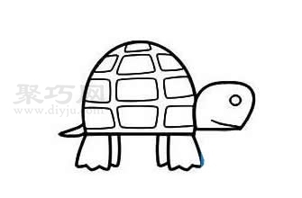 怎么画乌龟最简单 来学乌龟简笔画画法