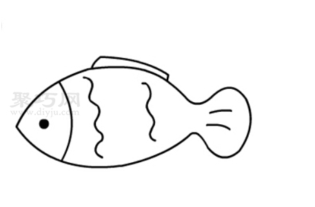 小鱼画法步骤 一起来学小鱼简笔画